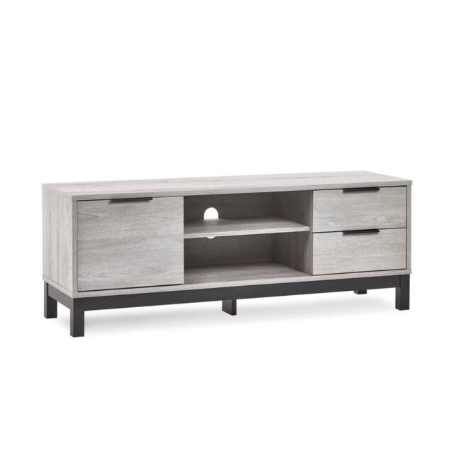Cheshire Premium Lomond TV Unit in Grey Oak in Light Grey - image 1