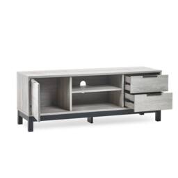 Cheshire Premium Lomond TV Unit in Grey Oak in Light Grey - thumbnail 2