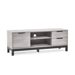 Cheshire Premium Lomond TV Unit in Grey Oak in Light Grey