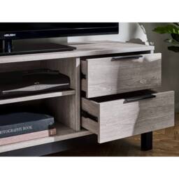 Cheshire Premium Lomond TV Unit in Grey Oak in Light Grey - thumbnail 9