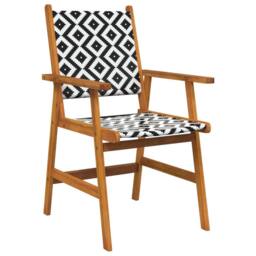 Berkfield Home Attractive Garden Chairs 2 pcs Solid Acacia Wood in Brown - thumbnail 4