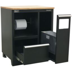 Loops 775mm Heavy Duty Multifunction Modular Floor Cabinet - Steel Construction in Metallics - thumbnail 4