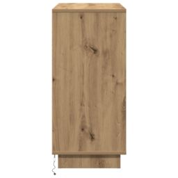Berkfield Home Sideboard with LED Artisan Oak 71x34, 5x75 cm Engineered Wood in Brown - thumbnail 8