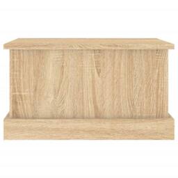 Berkfield Home Storage Box Sonoma Oak 50x30x28 cm Engineered Wood in Light Tan - Size: 50 x 30 x 28 cm - thumbnail 6