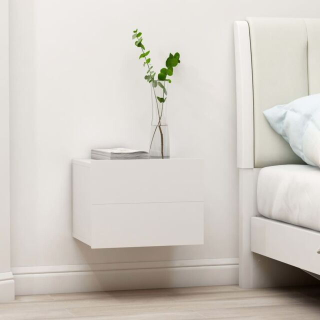 Berkfield Home Bedside Cabinet White 40x30x30 cm Engineered Wood - Size: 40 x 30 x 30 cm - image 1