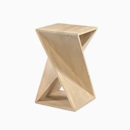 FurnitureboxUK Ararat Square Light Oak Wood Side Table in Light Brown - thumbnail 7