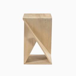 FurnitureboxUK Ararat Square Light Oak Wood Side Table in Light Brown - thumbnail 5