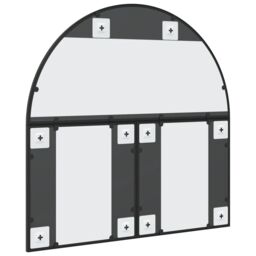 Berkfield Home Wall Mirror Black 80x80 cm Arch Iron - thumbnail 5