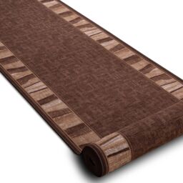 RugsX Anti-Slip Linea Runner in Brown - Size: 100 cm x 490 cm - thumbnail 3