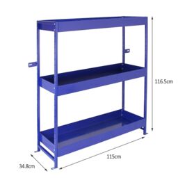 Monstershop Monster Racking Lightning Metal Van Shelving Unit in Blue - thumbnail 5