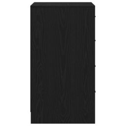 Berkfield Home Sideboard Black Oak 40x41x75 cm Engineered Wood - Size: 40 x 41 x 75 cm - thumbnail 8