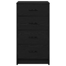 Berkfield Home Sideboard Black Oak 40x41x75 cm Engineered Wood - Size: 40 x 41 x 75 cm - thumbnail 7