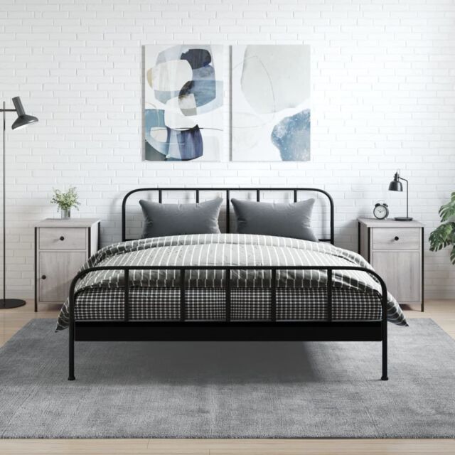 Berkfield Home Bedside Cabinets 2 pcs Grey Sonoma 40x42x60 cm Engineered Wood - Size: 40 x 42 x 60 cm - image 1