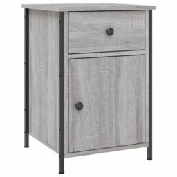Berkfield Home Bedside Cabinets 2 pcs Grey Sonoma 40x42x60 cm Engineered Wood - Size: 40 x 42 x 60 cm - thumbnail 5