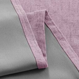 Happy Homewares Modern Textured Linen Fabric Lined Blackout Eyelet Curtains - Pair in Lilac - Size: 120 cm width x 160 cm drop - thumbnail 3
