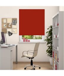 New Edge Blinds Thermal Blackout Roller Blinds 175cm Drop x Width 75cm Red - Size: 90 cm width x 175 cm drop - thumbnail 2