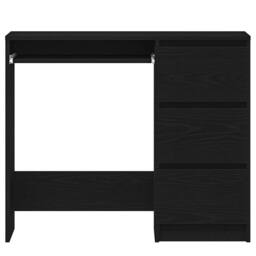 Berkfield Home Durable Desk Black Oak 90x45x76 cm Engineered Wood - Size: 90 x 45 x 76 cm - thumbnail 6