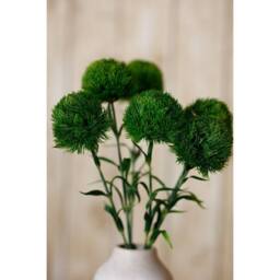 Lemon Pavilion Furniture and Decor Dark Dianthus (Single Stem Flower) - Plastic - Height 53 cm - Green - thumbnail 5