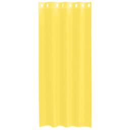 Berkfield Home Voile Curtains with Grommets 2 pcs Yellow - thumbnail 4