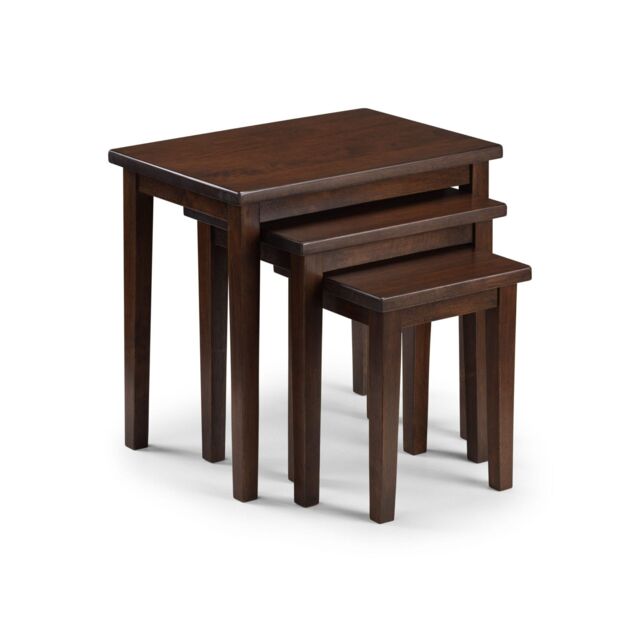 netfurniture Scotch Nest Of Tables - Mahogany in Dark Brown