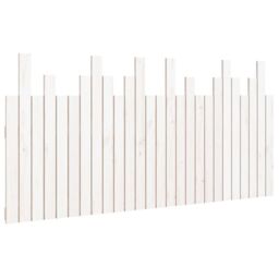 Berkfield Home Wall Headboard White 166x3x80 cm Solid Wood Pine - Size: 166 x 3 x 80 cm - thumbnail 2