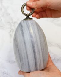 Dibor Contemporary Antique Doorstop Grey Marble Heavy Weight Decorative Door Stop - thumbnail 4
