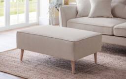 The Great Sofa Company Ailis Footstool Faro Beige - thumbnail 1