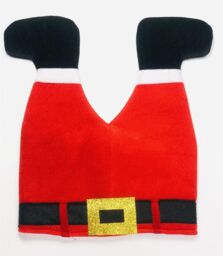 Shatchi Santa's Legs Hat Playful Christmas Hat for Adding Fun to Your Holiday Look in Red - thumbnail 2