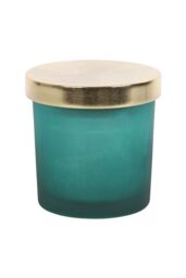 KDMD Heart Chakra Mint Crystal Chip Candle in Teal - thumbnail 4