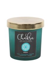KDMD Heart Chakra Mint Crystal Chip Candle in Teal - thumbnail 3