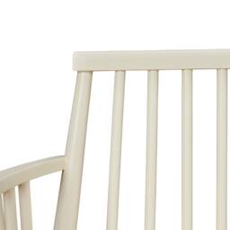Statement Furniture Queensbury Bench with Back, Wooden Bench Seat in Cream - thumbnail 4