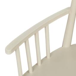 Statement Furniture Queensbury Bench with Back, Wooden Bench Seat in Cream - thumbnail 5