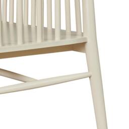 Statement Furniture Queensbury Bench with Back, Wooden Bench Seat in Cream - thumbnail 6