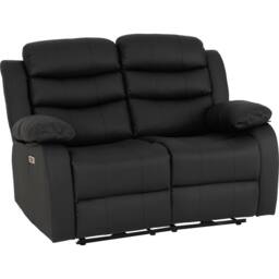 Seconique Roma 3+2 Electric Recliner Suite in Black - thumbnail 7