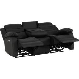 Seconique Roma 3+2 Electric Recliner Suite in Black - thumbnail 5