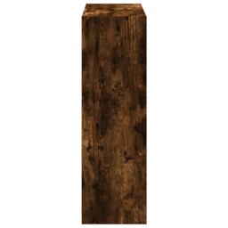Berkfield Home Bookcase Smoked Oak 102x32x102 cm Engineered Wood in Brown - Size: 102 x 32 x 102 cm - thumbnail 5