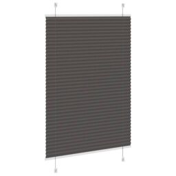 Berkfield Home Pleated Blind Black 95x150 cm Fabric Width 94.4 cm Polyester - thumbnail 4