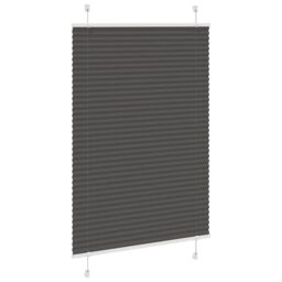 Berkfield Home Pleated Blind Black 95x150 cm Fabric Width 94.4 cm Polyester - thumbnail 3