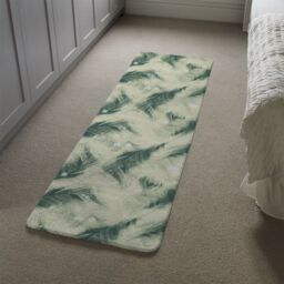 Benjamin Tate Design Feathers Fantastic Birds With Decorative Ornaments Runner Rug in Natural - Size: 67 cm x 230 cm - thumbnail 4