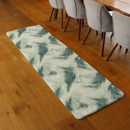 Benjamin Tate Design Feathers Fantastic Birds With Decorative Ornaments Runner Rug in Natural - Size: 67 cm x 230 cm - thumbnail 2