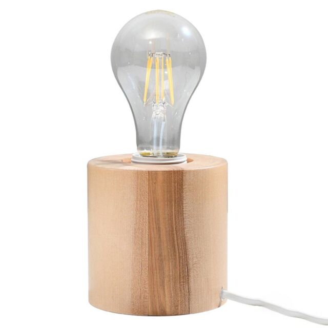 Sollux Lighting Scandinavian Desk Lamp 10x10x10cm 1xLight in Brown - Size: 10 x 10 x 10 cm - image 1