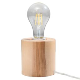 Sollux Lighting Scandinavian Desk Lamp 10x10x10cm 1xLight in Brown - Size: 10 x 10 x 10 cm - thumbnail 1