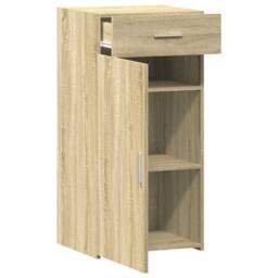 Berkfield Home Sideboard Sonoma Oak 45x42.5x93 cm Engineered Wood in Light Tan - thumbnail 8