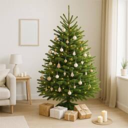 Clifton Premier Norway Spruce Xmas Tree - Fresh Cut - 1.75m - 2.0m (5.75 - 6.5ft) in Green