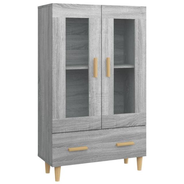 Berkfield Home Highboard Grey Sonoma 70x31x115 cm Engineered Wood - Size: 70 x 31 x 115 cm - image 1