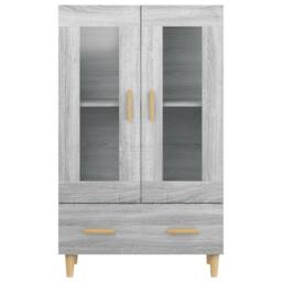 Berkfield Home Highboard Grey Sonoma 70x31x115 cm Engineered Wood - Size: 70 x 31 x 115 cm - thumbnail 5