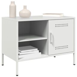 Berkfield Home TV Cabinets 2 pcs White 68x39x50.5 cm Steel - thumbnail 4