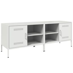 Berkfield Home TV Cabinets 2 pcs White 68x39x50.5 cm Steel - thumbnail 2