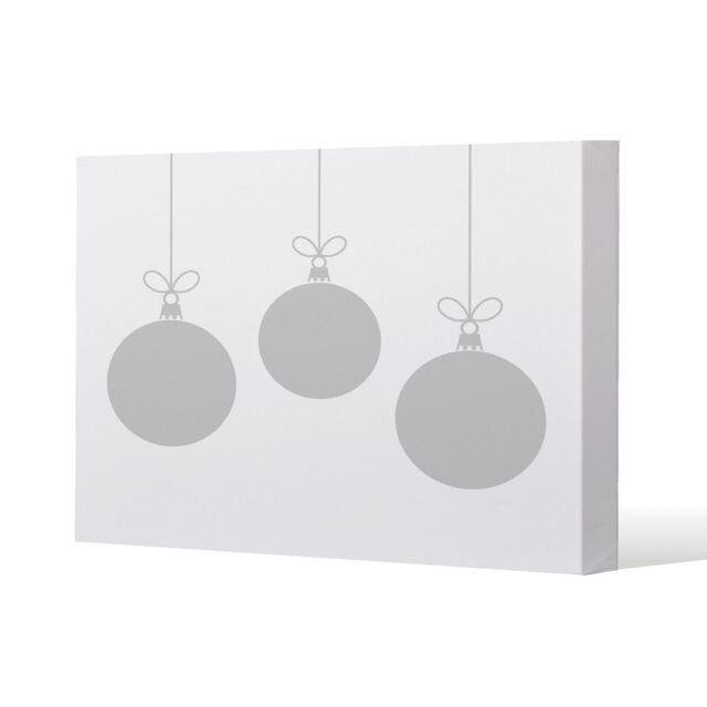 Benjamin Tate Design Three hanging christmas baubles (canvas) / 31 x 41 x 4cm in Natural - Size: 31 x 41 x 4 cm - image 1