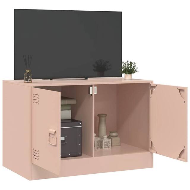 Berkfield Home TV Cabinet Pink 67x39x44 cm Steel - Size: 67 x 39 x 44 cm - image 1